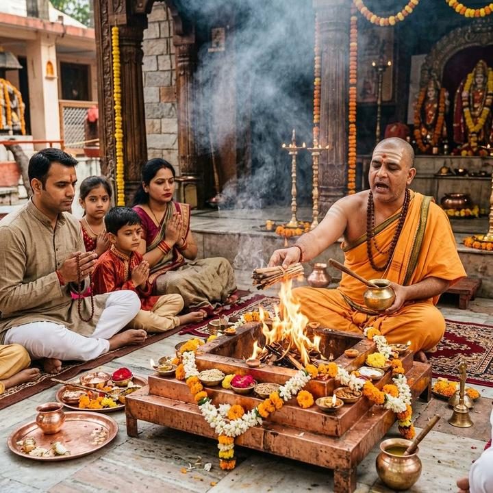 Vedic Navgrah Homa with Special Samidha Sticks - Navgrah Shanti Puja & Havan in Bangalore